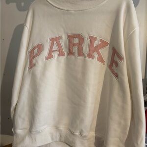 Parke White / Pink Sweatshirt L/XL Valentine’s Day collection